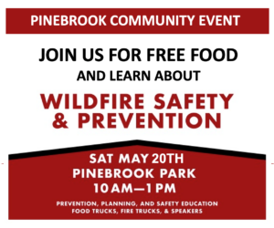 Wildfire Safety & Prevention Event May 20th