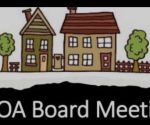 Pinebrook Homeowners Association Board Meeting Scheduled for April 8th at 6pm.
